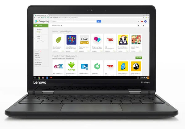Lenovo Chromebook N23 Yoga 2 in 1 11.6inch HD Screen Intel Celeron Processor Chrome OS — Intel Celeron · 4GB / 32GB SSD