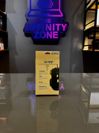 AITNT G950 Revolver Gaming Mouse – RGB, 3200 DPI, 10 Million Click Durability