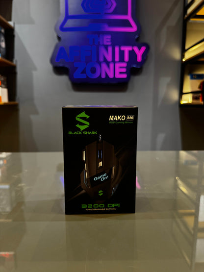 Black Shark Mako M6 RGB Gaming Mouse – Wired, 3200 DPI, 7 Programmable Buttons
